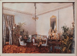 De tekenkamer in het huis van Varvara Obreskova