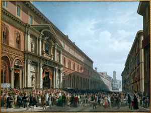 Religieus feest in het Ospedale Maggiore in Milaan door Luigi Bartezzati