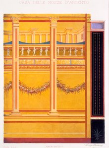 Muurschilderingen uit het Huis van de Zilveren Bruiloft, Pompeii, 1897