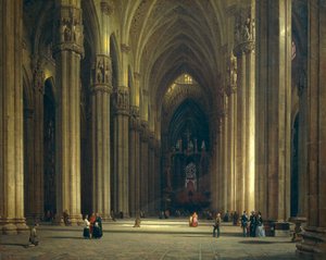 Interieur van de kathedraal van Milaan (Milano Duomo)