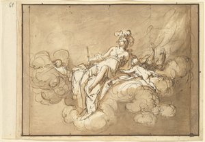 Juno Zittend op de Wolken door Luigi Brenta