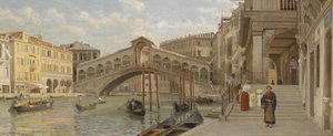 Uitzicht op de Rialtobrug, Venetië