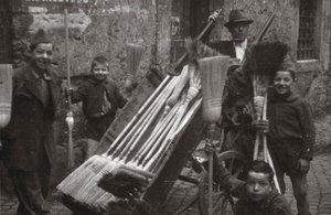 Brooms on street vendors