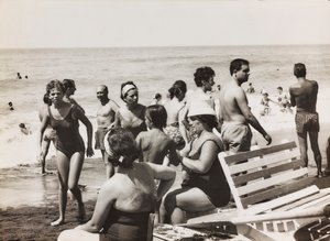 Italianen op het strand