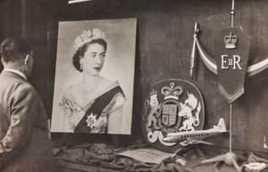 Showcase Welkom aan de Koningin van Engeland Elizabeth II