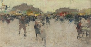Fête de la place du Trône, Parijs, ca. 1890 door Luigi Loir