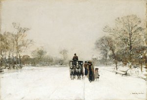 In de sneeuw door Luigi Loir