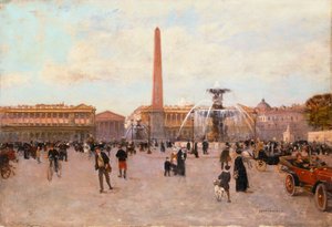 La Place de la Concorde door Luigi Loir