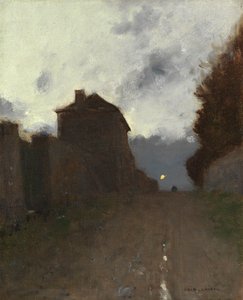 Montmartre bij schemering door Luigi Loir