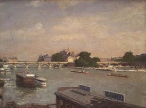 Het Île de la Cité, Parijs door Luigi Loir