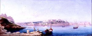 Haven van Valletta door Luigi Maria Galea