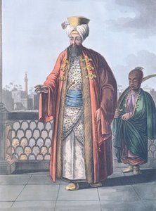 Een Bey Eminentie in Caïro, door Luigi Mayer door Luigi Mayer