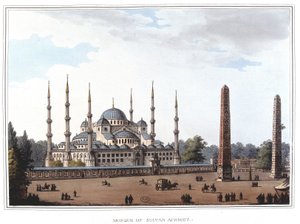 Moskee van Sultan Ahmed (1609-1616), Istanbul. in 