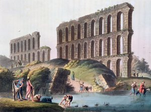 Ruïnes van het Grote Aquaduct van het Oude Carthago, Tunesië, 1803
