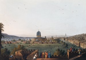 Tempel van Salomo door Luigi Mayer