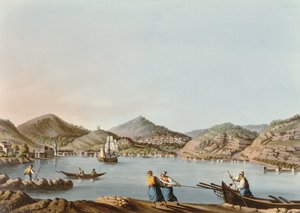 De Westelijke Haven van het Eiland Samos, plaat 60 uit Uitzichten in de Ottomaanse Gebieden, uitgegeven door R. Bowyer, 1810