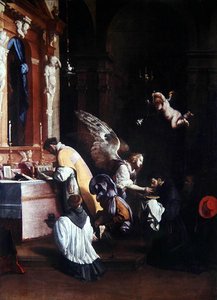 De Laatste Communie van St. Bonaventura door Luigi Mirandori