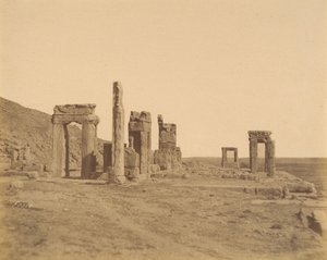 Persepolis, W: voor restauratie, 1840s-60s door Luigi Pesce