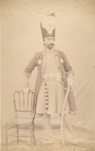 Naser al-Din Shah, ca. 1852-55 door Luigi Pesce