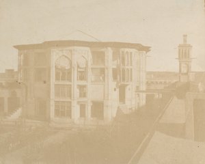 Teheran. Huis van de Eerste Minister Nezanneh, 1858 door Luigi Pesce