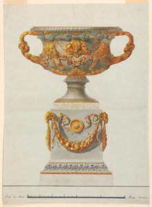 Tekening, Urn, ca. 1800