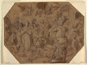 Martelaarschap van St. Ursula door Luigi Rodriguez