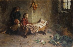 De pasgeboren baby door Luigi Rossi