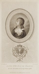 Lodewijk XVII, koning van Frankrijk door Luigi Schiavonetti