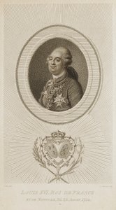 Lodewijk XVI, koning van Frankrijk door Luigi Schiavonetti