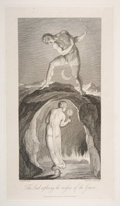 De Ziel die de Diepten van het Graf Verkent, uit Het Graf, een Gedicht door Robert Bl..., 1 maart 1813 door Luigi Schiavonetti
