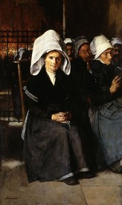 Bretonse vrouw in gebed