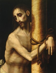 Christus gebonden aan de Zuil door Luis de Morales