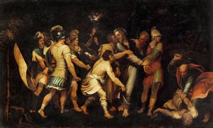 Het verraad van Christus door Luis de Vargas
