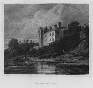 Branxholm Castle, Roxburghshire (gravure)
