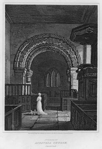 Interieur van Aspatria Church, Cumberland