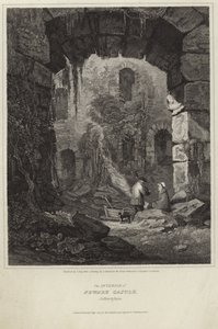 Het interieur van Newark Castle door Luke Clennell