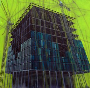 Werk in uitvoering 12, 2015 (olieverf op doek)