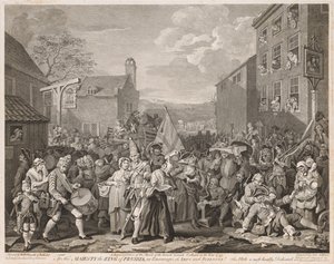 Mars naar Finchley in het Jaar 1746 (Na Hogarth) door Luke Sullivan