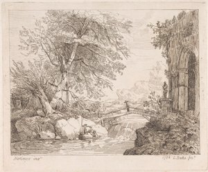 Landschap met Klassieke Ruïnes door Lydia Bates
