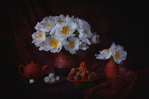 Moody-pioenen en lychees door Lydia Jacobs