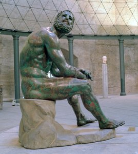 Bokser van Thermon, Hellenistisch bronzen standbeeld, ca. 1e eeuw AD