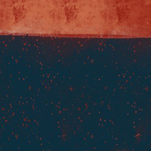 Diepblauwe roest-abstractie door MANSI SAXENA