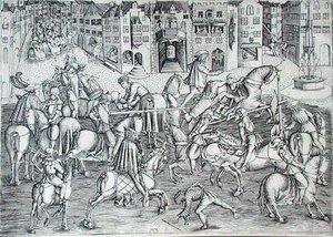 Het toernooi, ca. 1500 door MZ Master