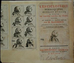 Encyclopedie van pruikenmakers, gepubliceerd in Parijs