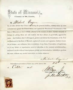 Loyaliteitseed van Michael Cayon uit Missouri, County of St. Louis