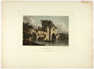 Ponte Nomentano, plaat zevenentwintig uit Ruïnes van Rome door M. Dubourg