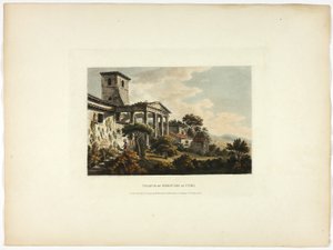 Tempel van Hercules in Cori, plaat tweeëndertig van de Ruïnes van Rome