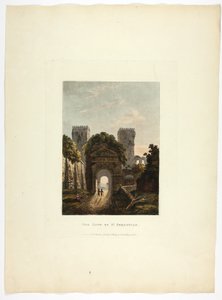 De poort van Sint-Sebastiaan, plaat zeventien uit de ruïnes van Rome
