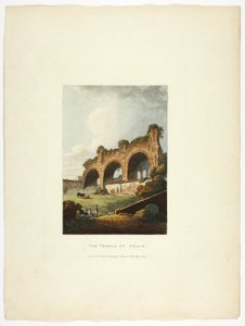 De Tempel van de Vrede, plaat negen van de Ruïnes van Rome door M. Dubourg