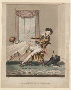 Een zeer infernale slechte ei, prent gemaakt door H. Pyall, ca. 1825